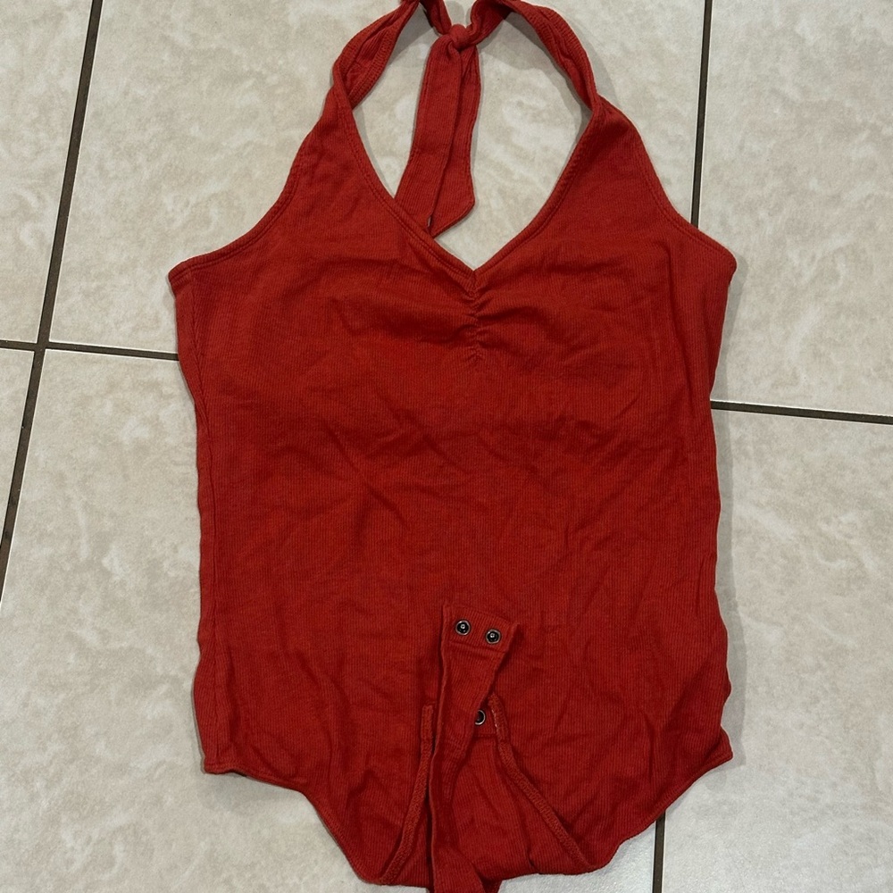 Hollister Red Bodysuit